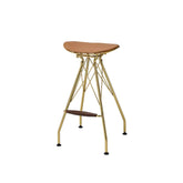 Dragea Whiskey PU & Gold Bar Stool Model 96850 By ACME Furniture